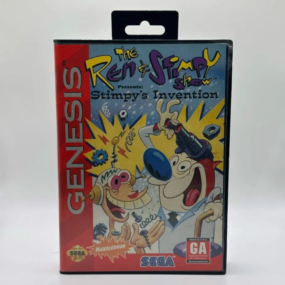 The Ren & Stimpy Show Stimpy's Invention (Sega Genesis) CIB Jurassic Park Poster